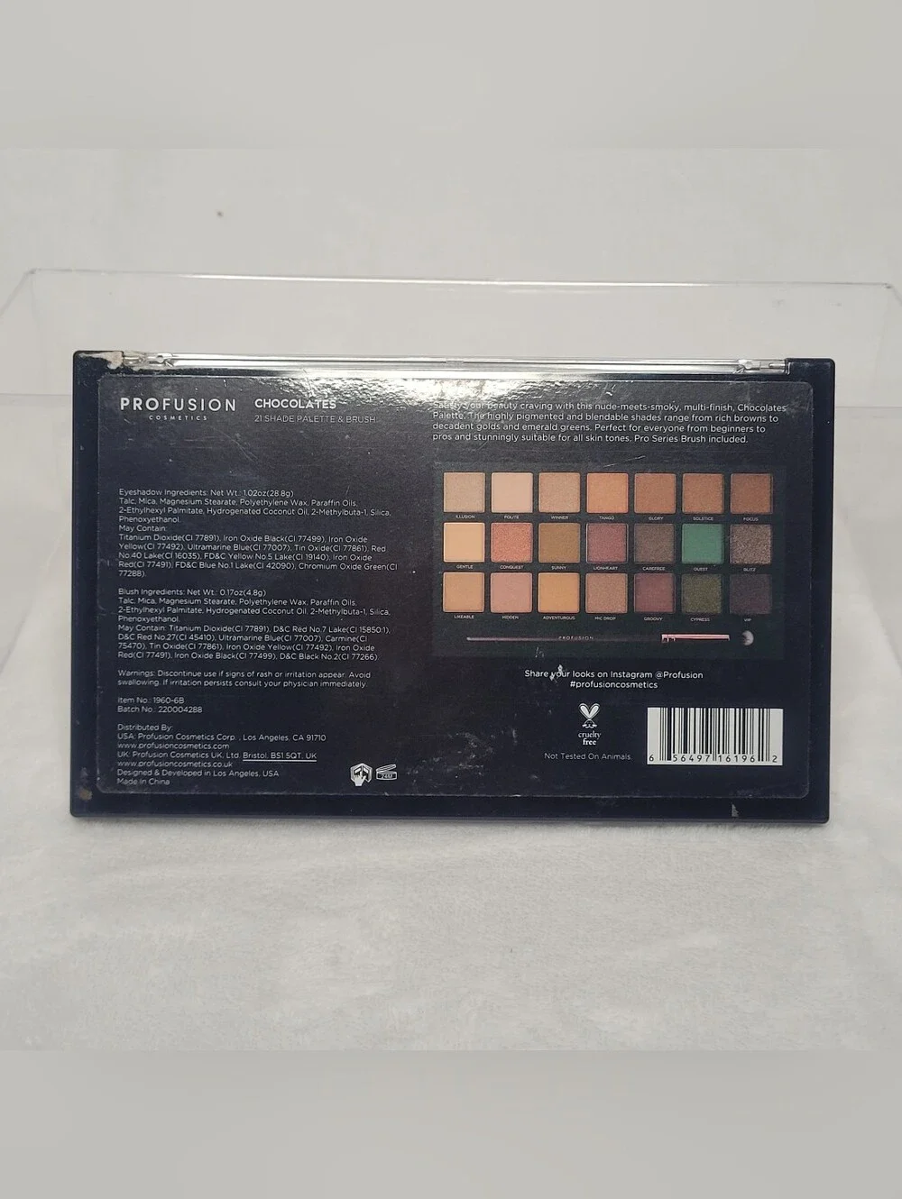 Profusion Cosmetics CHOCOLATES & NUDE BLISS 2 Palette Bundle 42 Shades Total
